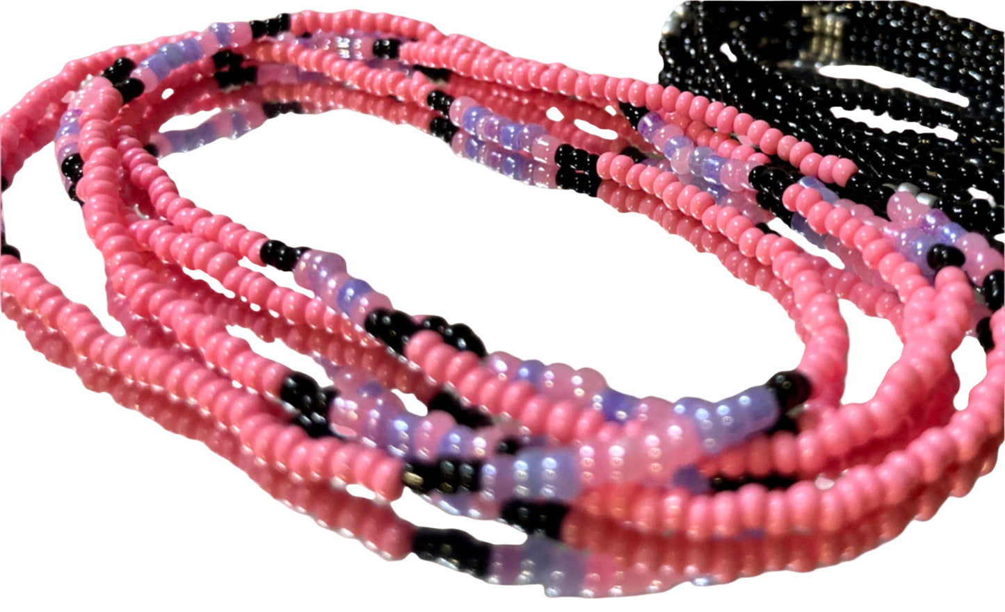 pink waistbeads