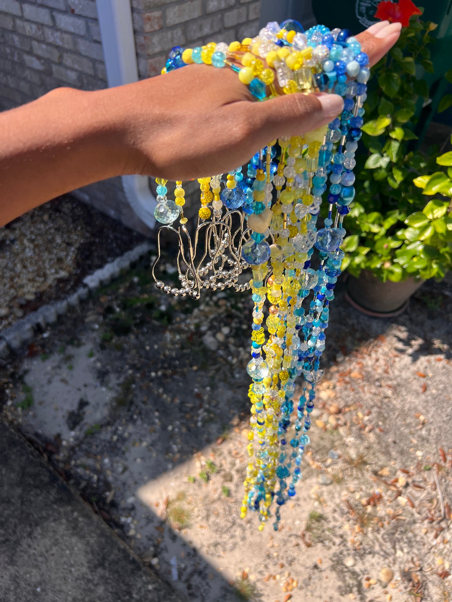 Portable Beaded Window Curtain