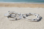 White and Chrome Waistbeads