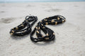 Black and gold waistbeads