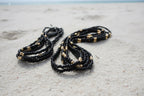Black and gold waistbeads