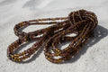 brown no pinch seed beads waistbeads