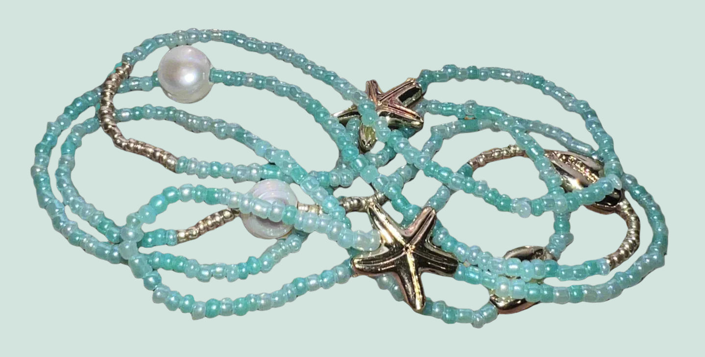 ocean blue no pinch beads