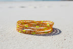 orange and yellow waistbeads