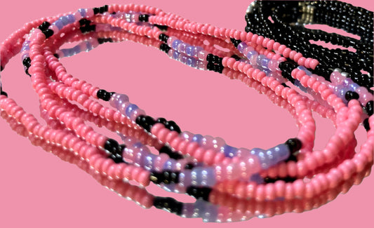 pink waistbeads